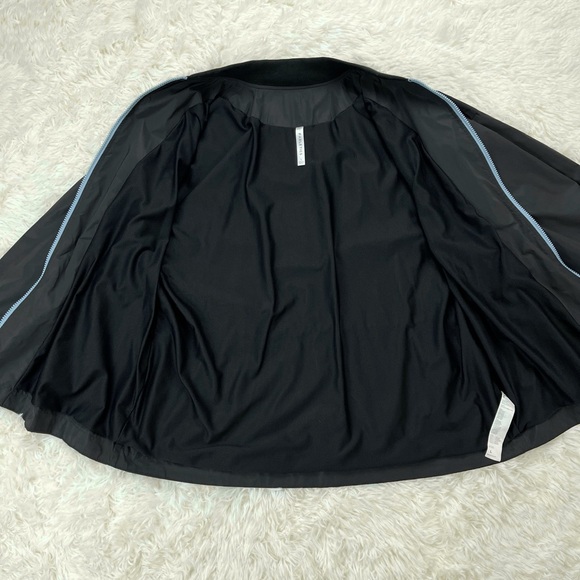 Fabletics Willow Black Reflective Peplum Full Zip Athletic Jacket - Picture 13 of 16